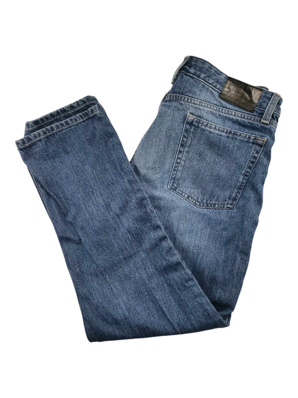 DKNY Jeans Broome Blue Denim High Rise Vintage Women 30 Straight